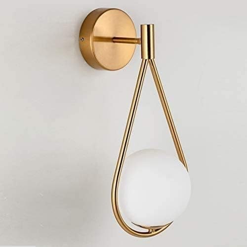 Candeeiro BRAD, aplique, metal dourado, abajur branca