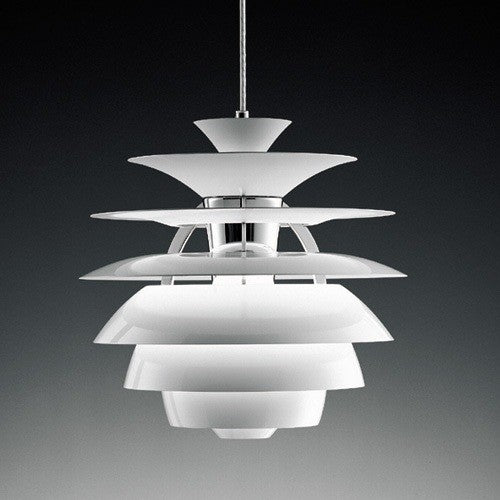 Candeeiro CYGNY, aluminio, branca, 40 cms