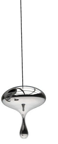Candeeiro HERDA H305, de teto, metal, vidro prateado