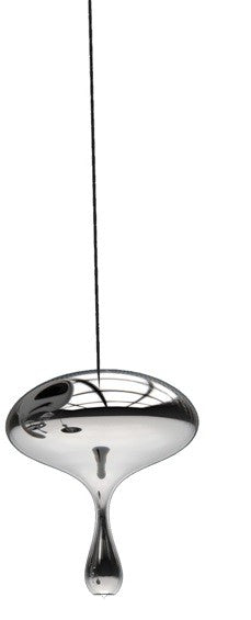 Candeeiro HERDA H305, de teto, metal, vidro prateado
