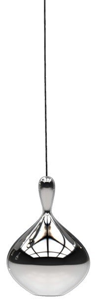 Candeeiro HERDA H355, de teto, metal, vidro prateado