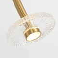 Candeeiro LIPS, de teto, metal dourado, acrílico, led