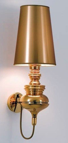 Candeeiro LOUVRE, aplique, dourado