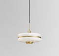 Candeeiro LYRA, de teto, metal, vidro branco