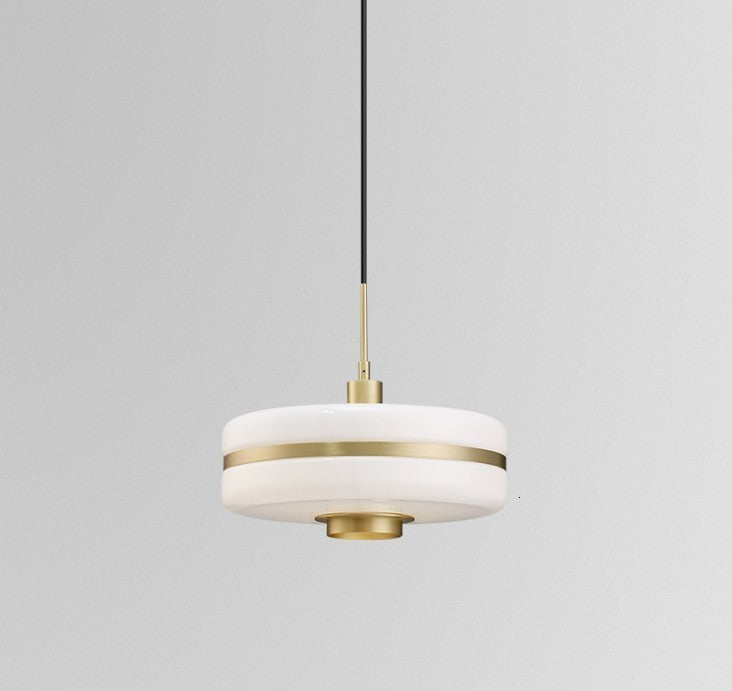 Candeeiro LYRA, de teto, metal, vidro branco