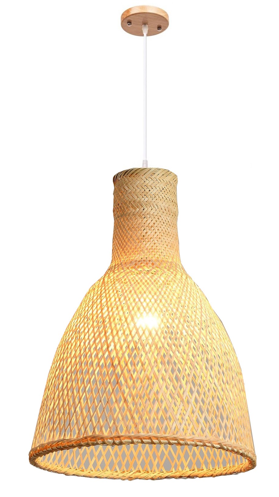 Candeeiro MANILA, suspenso, bambu natural trançado