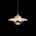 Candeeiro NEVIGES, de teto, metal dourado, acrílico, led