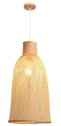 Candeeiro PAPUA, suspenso, bambu natural trançado