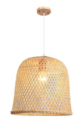 Candeeiro POLINESIA, suspenso, bambu natural trançado