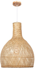 Candeeiro SAMOA, suspenso, bambu natural trançado