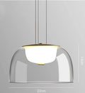 Candeeiro WITTEN H130, de teto, metal, vidro, led
