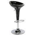 Banco de bar AUSTIN ( M ), cromado, abs preto