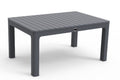 Mesa ALBUFEIRA, de centro, polipropileno cinza, 90 x 60 cms