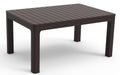 Mesa ALBUFEIRA, de centro, polipropileno marrom chocolate, 90 x 60 cms