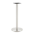 Mesa alta BENAGIL, aço inoxidável, base de 110 cms e tampo de 60x60 cms. Cores à escolha, Tableros de 60x60 cms: MELAMINA ROBLE UVE