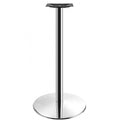 Mesa alta BENAMARA, aço inoxidável, base de 110 cms e tampo de 70 cms de diâmetro. Cores à escolha, Tableros de 70 cms: WERZALIT ALEMANIA - ANTIQUE WHITE 202
