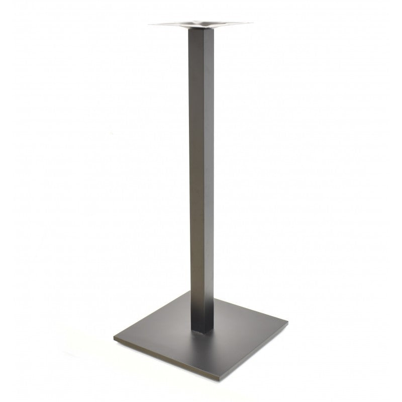 Mesa alta BEVERLY, base de 110 cms e tampo de mesa de 60 cms de diâmetro. Cores à escolha, Tablero de 60 cms.: WERZALIT SM - MARBLE ALMERIA 209, Base BEVERLY, altura 110 cms: Negra