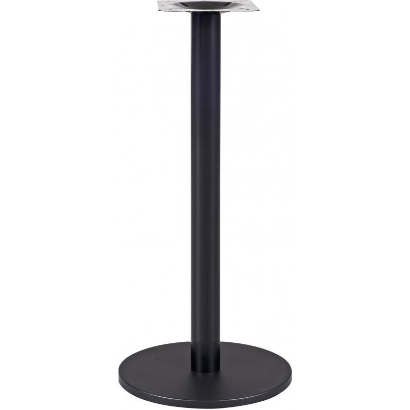 Mesa alta BOHEME, preta, base de 110 cms e tampo de mesa de 70 cms de diâmetro. Cores à escolha, Tableros de 70 cms: WERZALIT SM - PONDEROSA BLANCO 178
