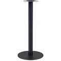Mesa alta BOMBAY, preta, base de 110 cms e tampo de mesa de 60 cms de diâmetro. Cores à escolha, Tablero de 60 cms.: WERZALIT SM - MONTPELLIER 214