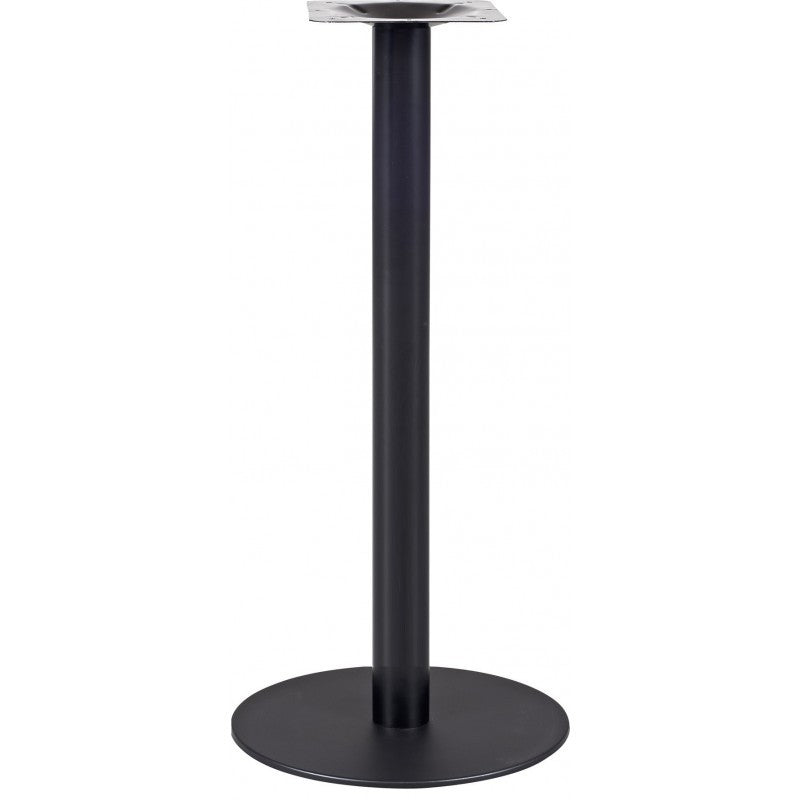 Mesa alta BOMBAY, preta, base de 110 cms e tampo de mesa de 60 cms de diâmetro. Cores à escolha, Tablero de 60 cms.: WERZALIT SM - EX WORKS 122