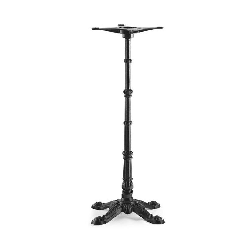 Mesa alta BRISTOL, fundição, 4 pés, preta, tampo de mesa de 60 cms de diâmetro.  Cores à escolha, Tablero de 60 cms.: WERZALIT SM - EX WORKS 122