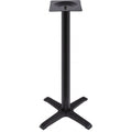 Mesa alta CARIBE, preta, base de 110 cms e tampo de mesa de 60 cms de diâmetro. Cores à escolha, Tablero de 60 cms.: WERZALIT SM - FINDUS GRAU 296