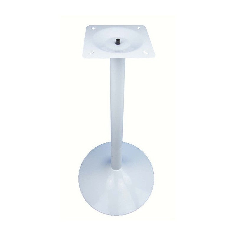 Mesa alta CRISS, base com 110 cms e tampo de 60x60 cms. Cores à escolha, Bases CRISS, altura 110 cms: Branca, Tableros de 60x60 cms: WERZALIT SM - WENGUÉ 103