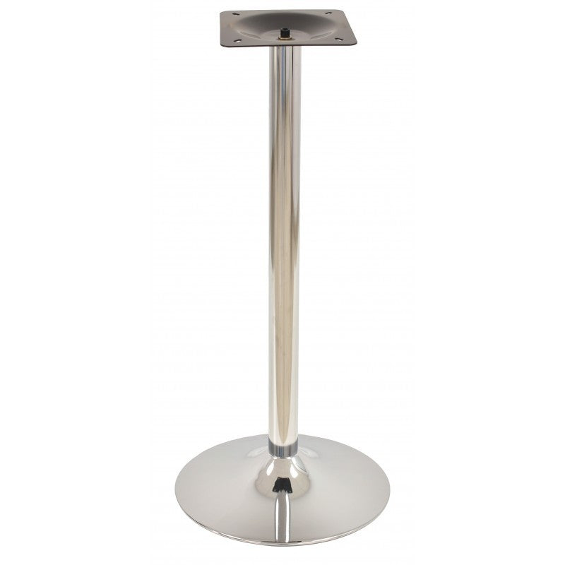 Mesa alta CRISS, base com 110 cms e tampo de 60x60 cms. Cores à escolha, Bases CRISS, altura 110 cms: Cromada, Tableros de 60x60 cms: BILAMINADO VINTAGE HD7346