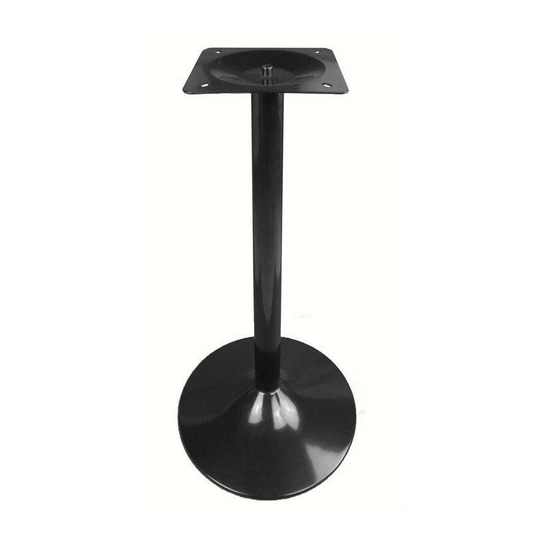 Mesa alta CRISS, base com 110 cms e tampo de 60x60 cms. Cores à escolha, Bases CRISS, altura 110 cms: Preta, Tableros de 60x60 cms: WERZALIT SM - WENGUÉ 103