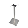 Mesa alta RHIN, aço inoxidável, base de 110 cms e tampo de 60 cms de diâmetro. Cores à escolha, Tablero de 60 cms.: WER-FANTASY, WHITE BLOCK 7537