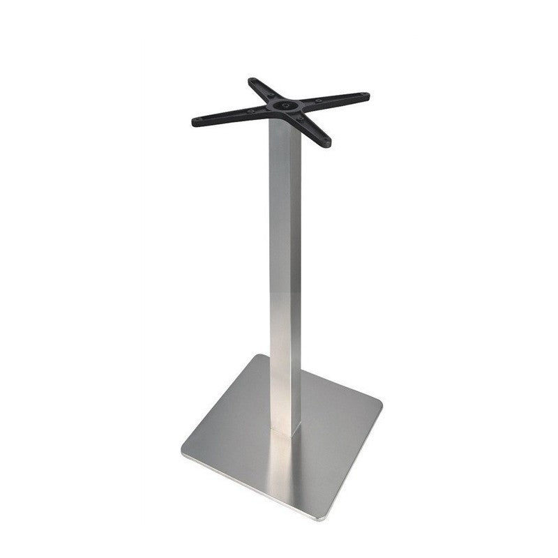 Mesa alta RHIN, aço inoxidável, base de 110 cms e tampo de 60 cms de diâmetro. Cores à escolha, Tablero de 60 cms.: WER-FANTASY, WHITE BLOCK 7537