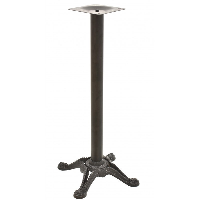 Mesa alta RODANO, preta, base de 110 cms e tampo de mesa de 60 cms de diâmetro. Cores à escolha, Tablero de 60 cms.: VINTAGE BILAMINADO HD 7347