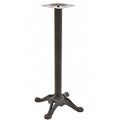 Mesa alta RODANO, preta, base de 110 cms e tampo de mesa de 60 cms de diâmetro. Cores à escolha, Tablero de 60 cms.: WER-UNIART, BLANCO 3101