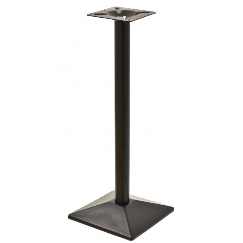 Mesa alta SOHO, preta, base de 110 cms e tampo de mesa de 70x70 cms. Cores à escolha, Tableros de 70x70 cms: WERZALIT SM - EX WORKS 122