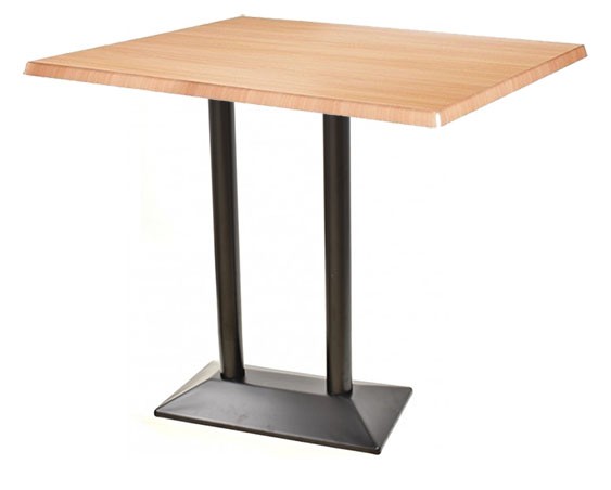 Mesa alta SOHO, preta, base retangular e tampo de 110x70 cms. Cores à escolha, Tableros 110x70 cms: WERZALIT SM - FAIA 19