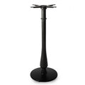 Mesa alta TÁMESIS, preta, base de 108 cms e tampo de mesa de 70 cms de diâmetro. Cores á escolha, Tableros de 70 cms: TOPALIT - VERDE 405
