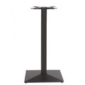 Mesa alta TIBER, preta, base de 110 cms e tampo de 80 cms de diâmetro. Cores à escolha, Tableros de 80 cms: WER-WOODART, ROBLE R.OSCURO 4510