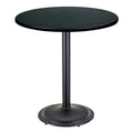 Mesa ARNO, preta, base de 72 cms e tampo de mesa de 60 cms de diâmetro. Cores à escolha, Tablero de 60 cms.: WERZALIT SM - PRETO 55