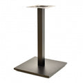 Mesa BEVERLY, base de 72 cms e tampo de mesa de 60x60 cms . Cores à escolha, Tableros de 60x60 cms: MELAMINA NEGRO 10 , Base BEVERLY, altura 72 cms: Negra