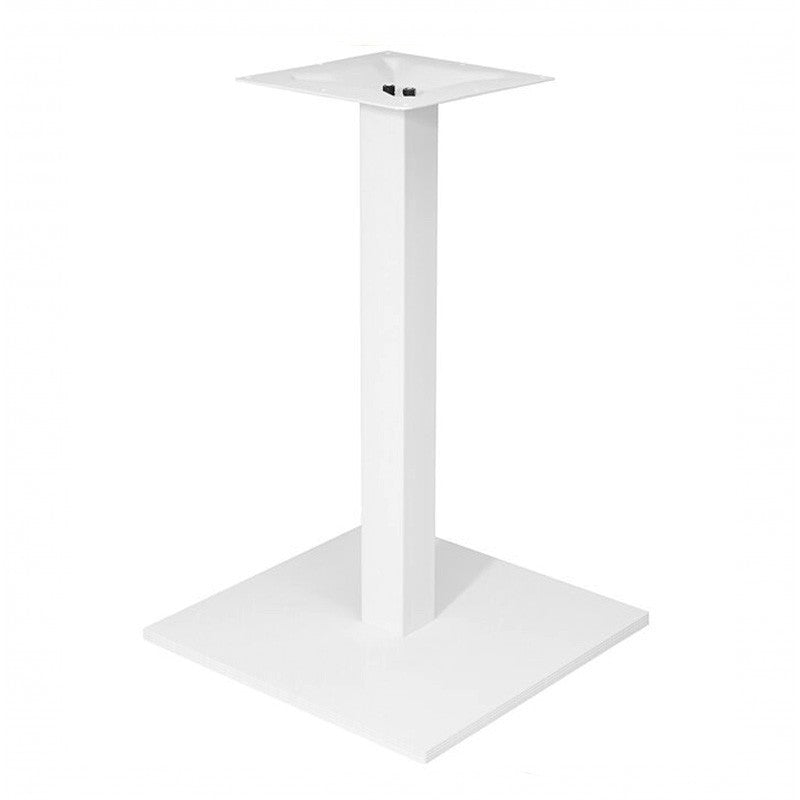 Mesa BEVERLY, base de 72 cms e tampo de mesa de 80x80 cms . Cores à escolha, Tableros de 80x80 cms: MELAMINA WENGUE , Base BEVERLY, altura 72 cms: Blanca