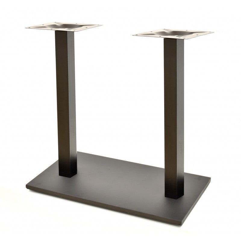 Mesa BEVERLY, preta, base retangular e tampo de 110x70 cms. Cores à escolha, Tableros 110x70 cms: MELAMINA MÁRMOL CARRARA ( 110X68 CMS )
