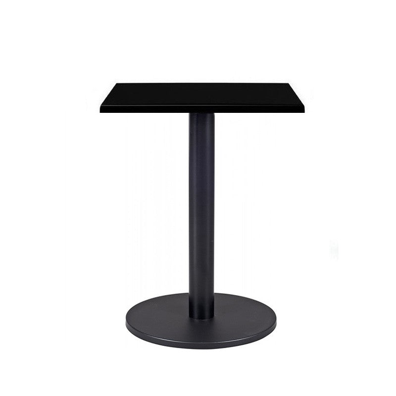Mesa BOHEME, preta, base de 72 cms e tampo de mesa de 60x60 cms. Cores à escolha, Tableros de 60x60 cms: WERZALIT SM - NEGRO 55