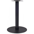 Mesa BOMBAY, preta, base de 72 cms e tampo de mesa de 60 cms de diâmetro. Cores à escolha, Tablero de 60 cms.: WERZALIT SM - PRETO 55