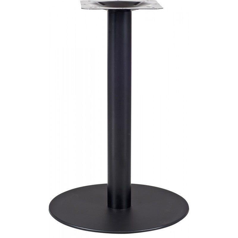 Mesa BOMBAY, preta, base de 72 cms e tampo de mesa de 70 cms de diâmetro. Cores à escolha, Tableros de 70 cms: TOPALIT - VERDE 405