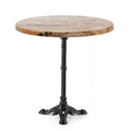 Mesa BRISTOL, fundição, 3 pés, preta, tampo de mesa de 60 cms de diâmetro.  Cores à escolha, Tablero de 60 cms.: WERZALIT SM - EX WORKS 122