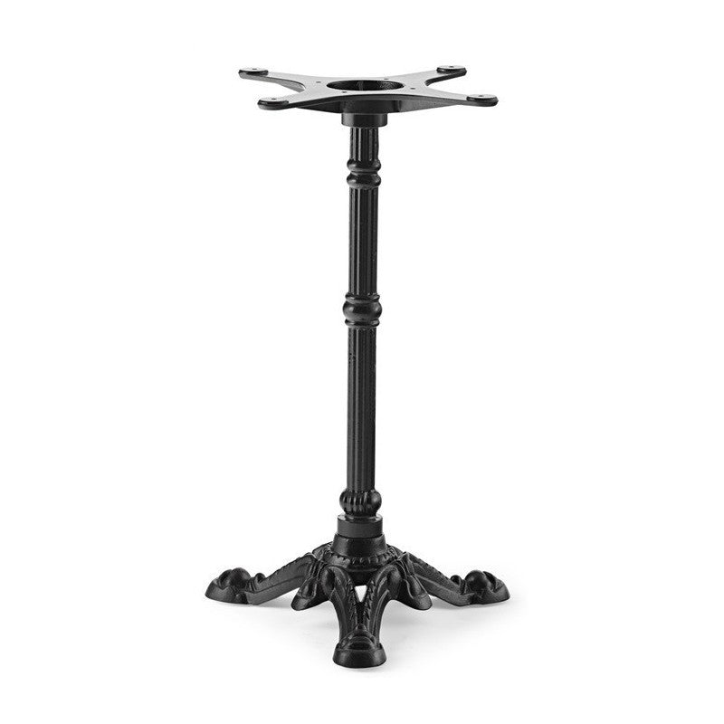Mesa BRISTOL, fundição, 3 pés, preta, tampo de mesa de 70 cms de diâmetro.  Cores à escolha, Tableros de 70 cms: TOPALIT - VERDE 405