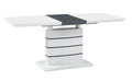 Mesa CHAMBERY, extensível, lacada branca, 140 ~ 180 x 80 cms