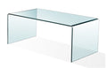 Mesa CHEVAL (SU), vidro curvo, 100 x 48 cms
