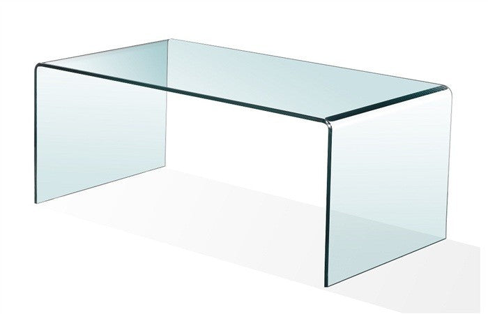 Mesa CHEVAL (SU), vidro curvo, 100 x 48 cms