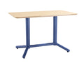 Mesa COLMAR, azul, tampo compensado revestido com HPL, cor natural, 120 x 70 cms